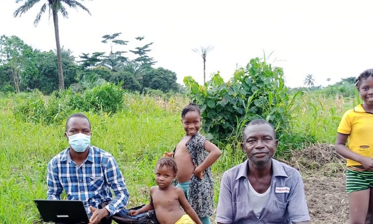 HEAL-SL fieldwork by a Western team surveyor